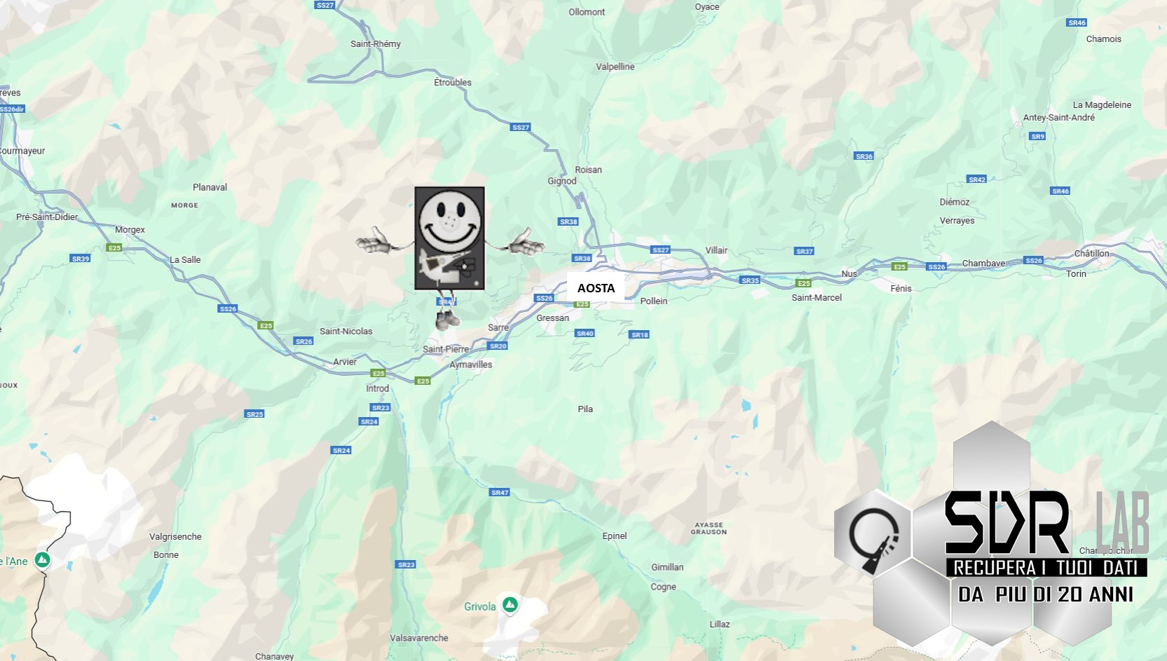 SDR Recupero Dati aosta e Provincia