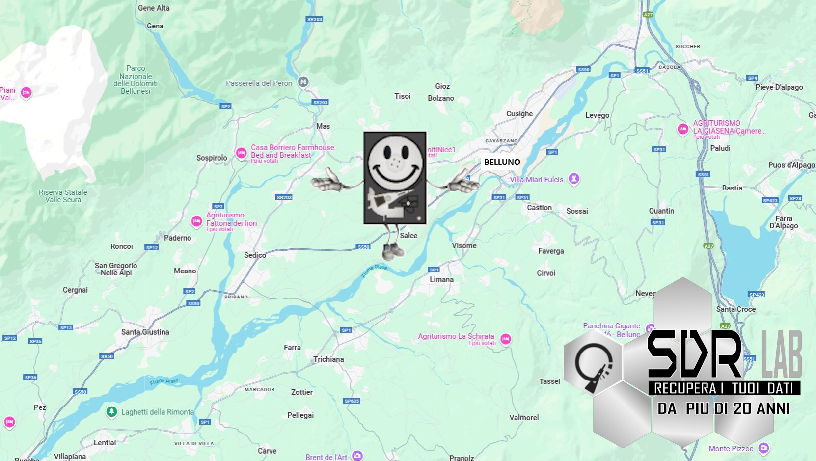SDR Recupero Dati belluno e Provincia