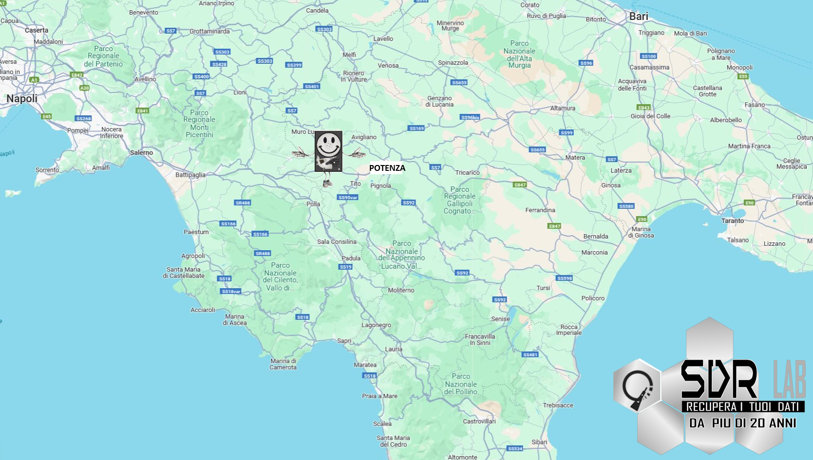 SDR Recupero Dati potenza e Provincia